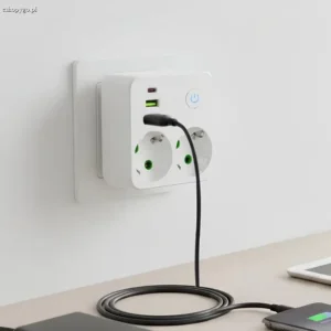 EU rozdzielacz zasilania z portami USB PLUGIN