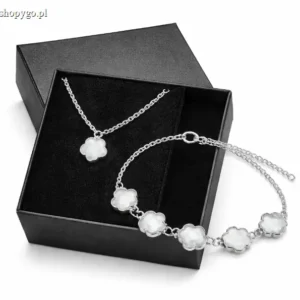 Zestaw prezentowy – naszyjnik + bransoletka GRATIS w pudełku prezentowym WHITEROSE