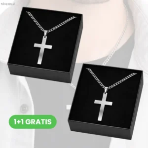 Naszyjnik męski CROSS 1+1 GRATIS