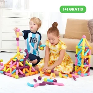 Magnetyczne klocki konstrukcyjne dla dzieci (42 szt.) MAGNIKIDS 1+1 GRATIS